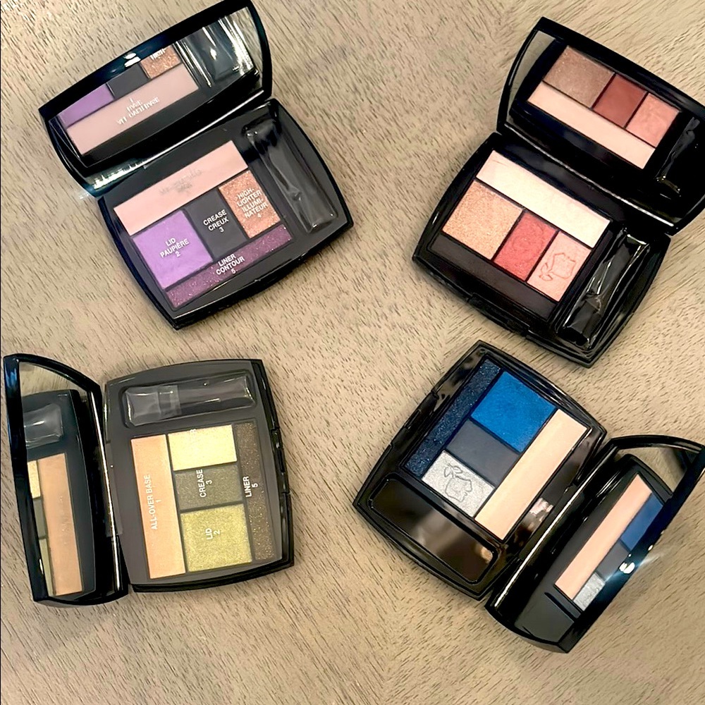 Lot of 4- Lancôme color design 5 shadow palette and liner